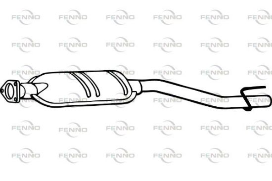 Obrázok Stredný tlmič výfuku FENNO  P3669