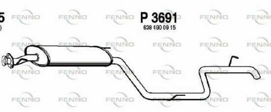 Obrázok Koncový tlmič výfuku FENNO  P3691