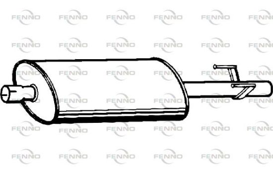 Obrázok Stredný tlmič výfuku FENNO  P3706