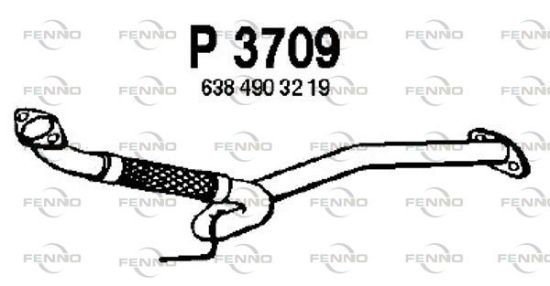 Obrázok Výfukové potrubie FENNO  P3709