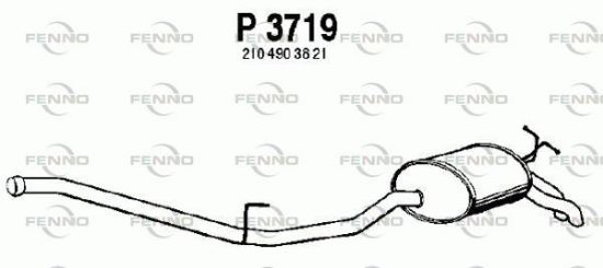 Obrázok Koncový tlmič výfuku FENNO  P3719