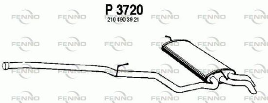 Obrázok Koncový tlmič výfuku FENNO  P3720