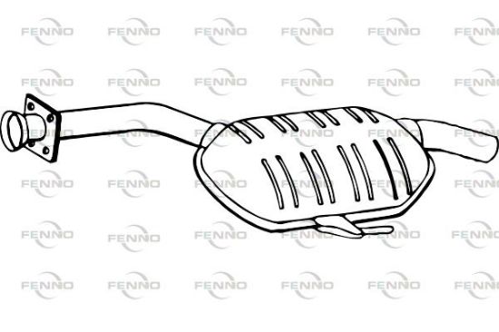 Obrázok Stredný tlmič výfuku FENNO  P3777