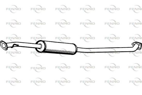 Obrázok Stredný tlmič výfuku FENNO  P3812