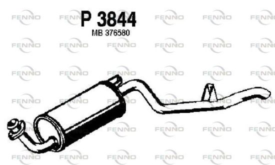 Obrázok Koncový tlmič výfuku FENNO  P3844