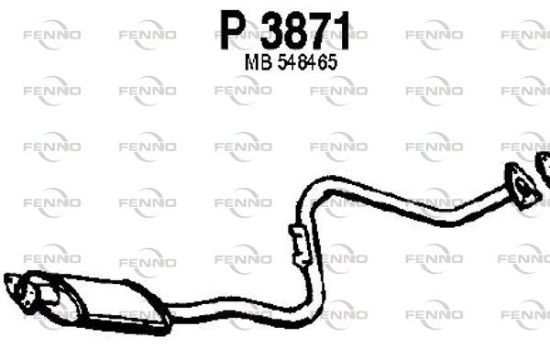 Obrázok Stredný tlmič výfuku FENNO  P3871