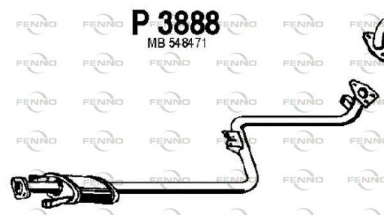 Obrázok Stredný tlmič výfuku FENNO  P3888