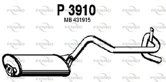Obrázok Koncový tlmič výfuku FENNO  P3910
