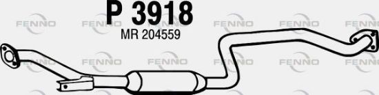 Obrázok Stredný tlmič výfuku FENNO  P3918
