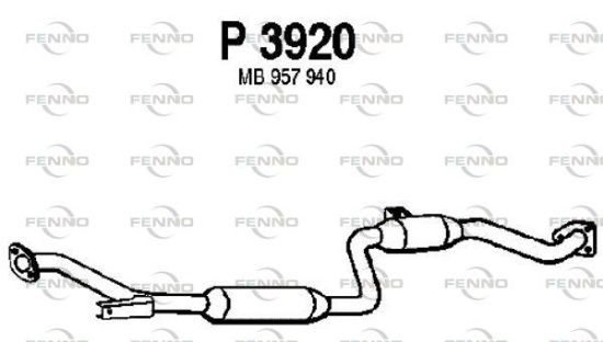 Obrázok Stredný tlmič výfuku FENNO  P3920