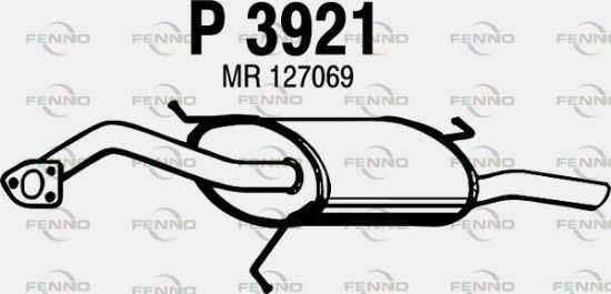 Obrázok Koncový tlmič výfuku FENNO  P3921