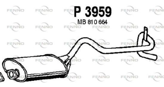 Obrázok Koncový tlmič výfuku FENNO  P3959