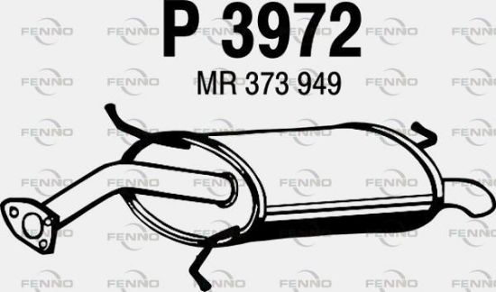 Obrázok Koncový tlmič výfuku FENNO  P3972