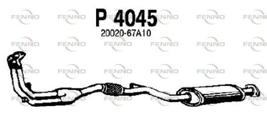 Obrázok Predný tlmič výfuku FENNO  P4045