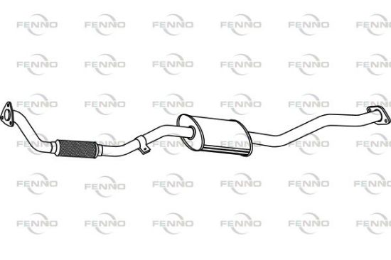 Obrázok Stredný tlmič výfuku FENNO  P4055