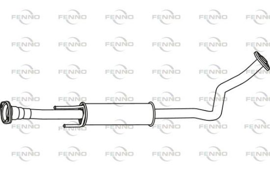 Obrázok Stredný tlmič výfuku FENNO  P41005