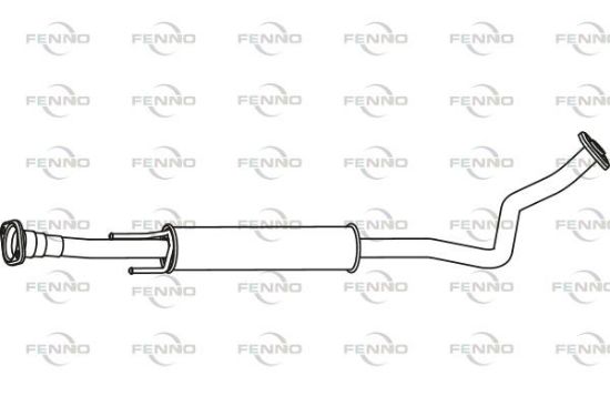 Obrázok Stredný tlmič výfuku FENNO  P41044