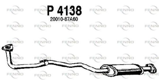 Obrázok Predný tlmič výfuku FENNO  P4138