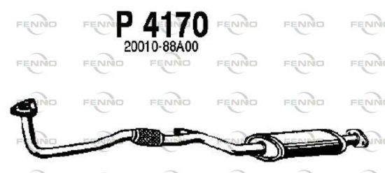 Obrázok Predný tlmič výfuku FENNO  P4170