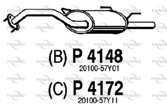 Obrázok Koncový tlmič výfuku FENNO  P4172