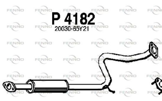Obrázok Stredný tlmič výfuku FENNO  P4182