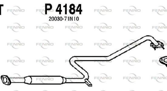 Obrázok Stredný tlmič výfuku FENNO  P4184