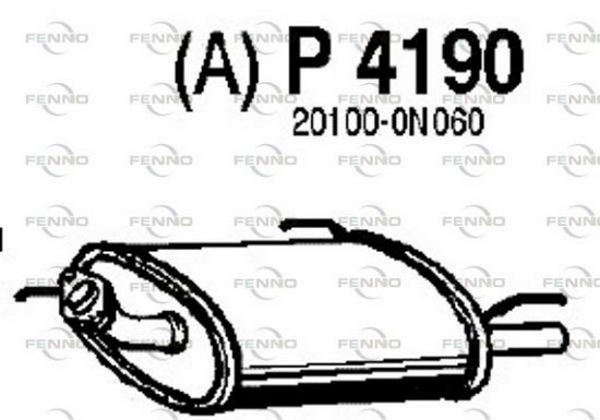 Obrázok Koncový tlmič výfuku FENNO  P4190