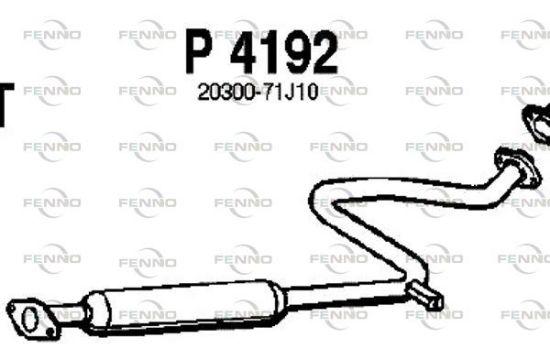 Obrázok Stredný tlmič výfuku FENNO  P4192