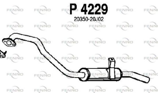 Obrázok Koncový tlmič výfuku FENNO  P4229