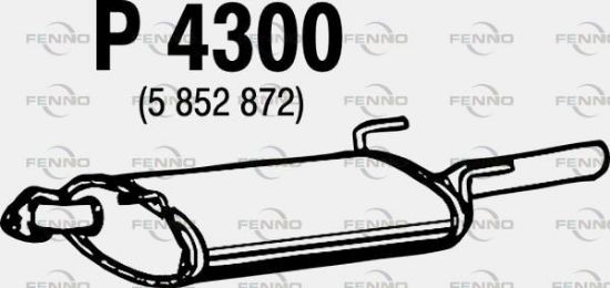 Obrázok Koncový tlmič výfuku FENNO  P4300