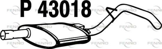 Obrázok Stredný tlmič výfuku FENNO  P43018