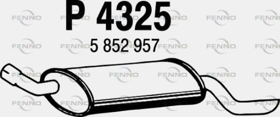 Obrázok Koncový tlmič výfuku FENNO  P4325