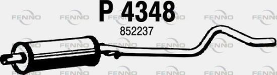 Obrázok Stredný tlmič výfuku FENNO  P4348