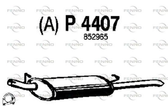 Obrázok Koncový tlmič výfuku FENNO  P4407