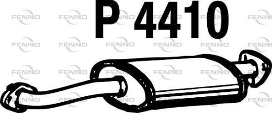 Obrázok Stredný tlmič výfuku FENNO  P4410