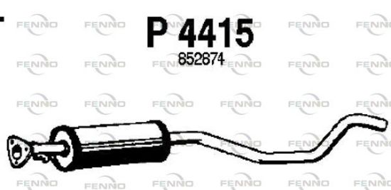 Obrázok Stredný tlmič výfuku FENNO  P4415