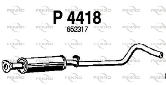 Obrázok Stredný tlmič výfuku FENNO  P4418