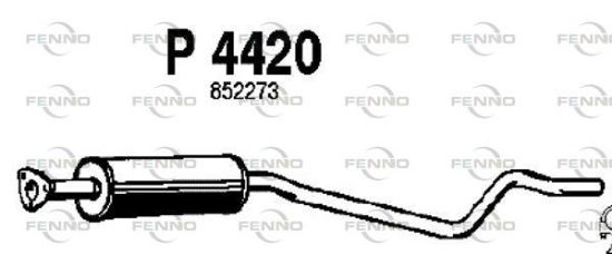 Obrázok Stredný tlmič výfuku FENNO  P4420