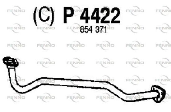 Obrázok Výfukové potrubie FENNO  P4422