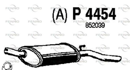 Obrázok Koncový tlmič výfuku FENNO  P4454