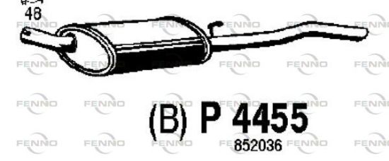 Obrázok Koncový tlmič výfuku FENNO  P4455