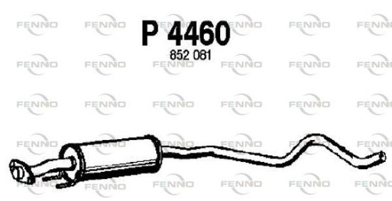 Obrázok Stredný tlmič výfuku FENNO  P4460