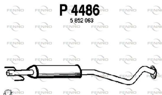 Obrázok Stredný tlmič výfuku FENNO  P4486