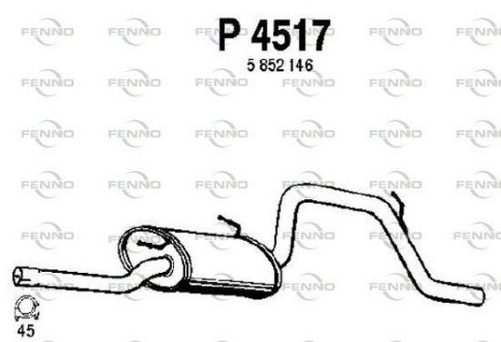 Obrázok Koncový tlmič výfuku FENNO  P4517