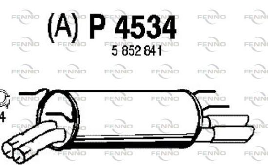 Obrázok Koncový tlmič výfuku FENNO  P4534