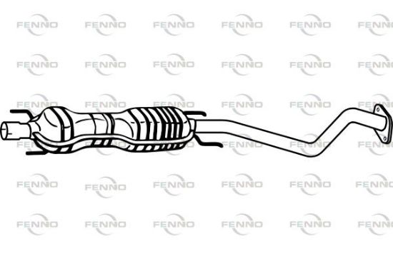 Obrázok Stredný tlmič výfuku FENNO  P4547