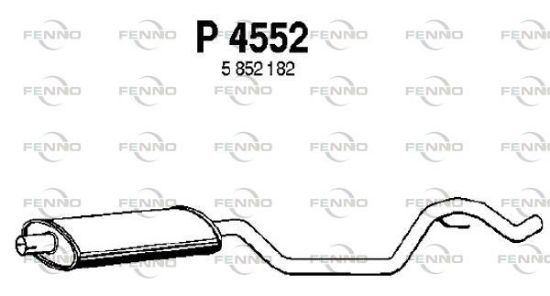Obrázok Stredný tlmič výfuku FENNO  P4552