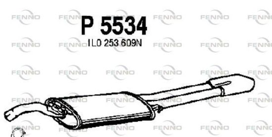 Obrázok Koncový tlmič výfuku FENNO  P5534