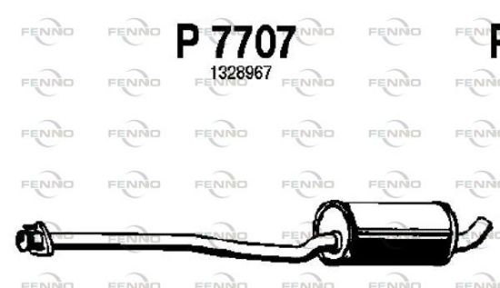 Obrázok Stredný tlmič výfuku FENNO  P7707
