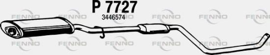 Obrázok Stredný tlmič výfuku FENNO  P7727